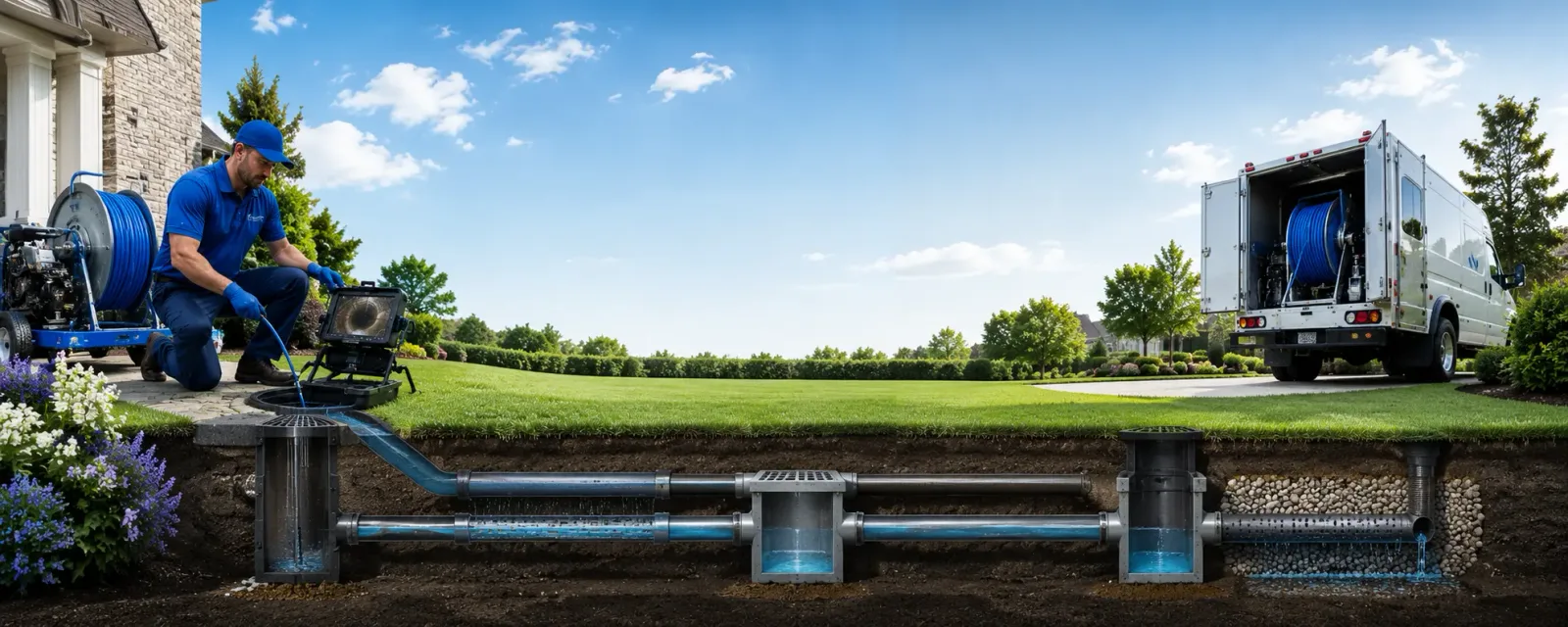Outdoor drain cleaning information for Mount Clare, WV